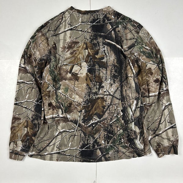 Detroit Lions Realtree Camo Long Sleeve T-Shirt NFL Football Reebok Sz L