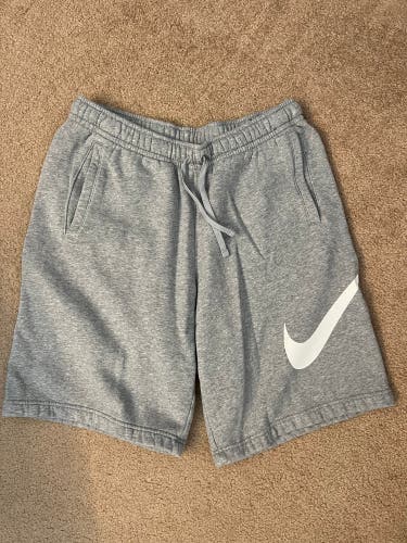 Nike Sweat Shorts Gray, Size L