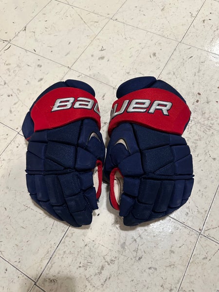 Bauer APX Pro Gloves 14" Pro Stock Blue Jackets David Savard