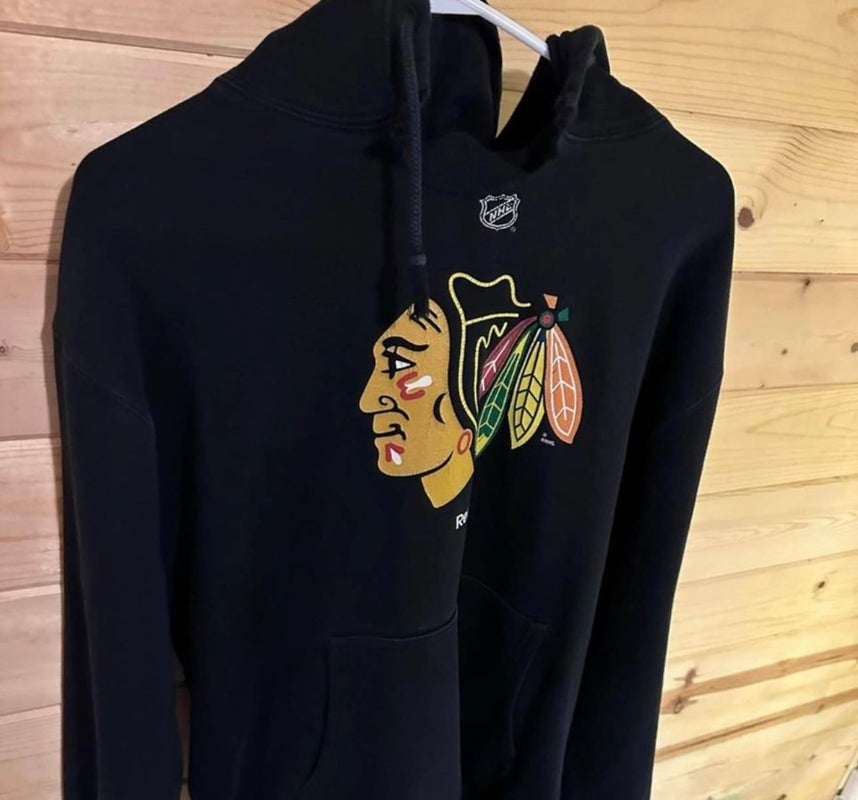 Old School Chicago Blackhawks Hoodie Sweatshirt ZipUp NHL Women’s Size  Small dc7