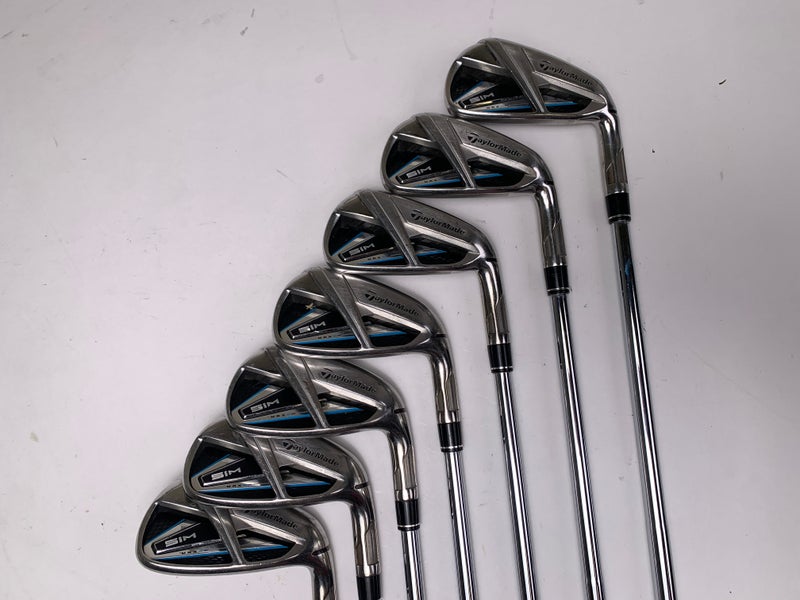 Taylormade SIM MAX Iron Set 5-PW+AW True Temper Dynamic Gold X100 Extra Stiff RH