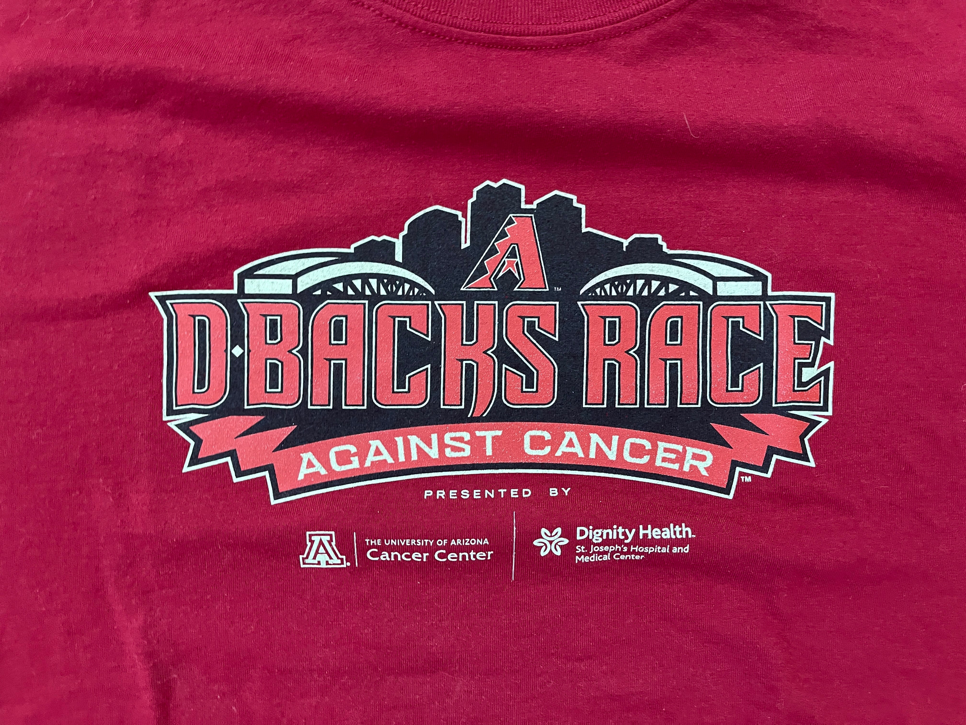 Arizona Diamondbacks Dbacks MLB RACE AGAINST CANCER Size Large T Shirt!