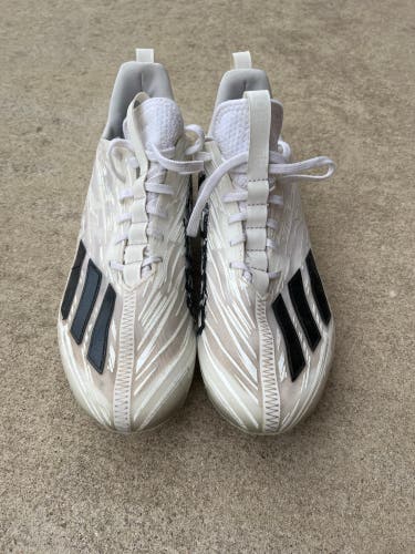 White Men's Molded Cleats Low Top Adizero