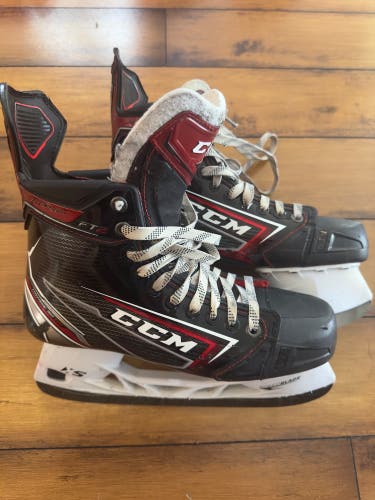 Used CCM Regular Width  Pro Stock Size 8.5 JetSpeed FT2 Hockey Skates