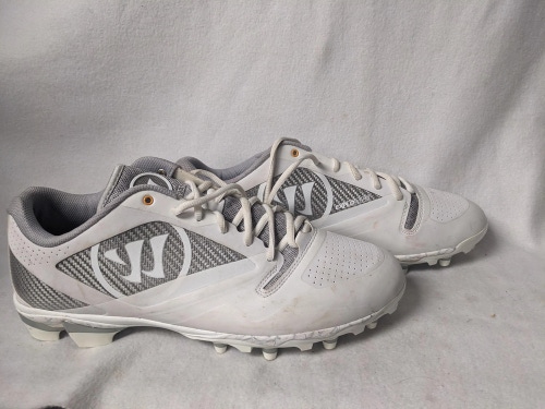 Warrior Gospel Cleats Size 13 Color White Condition Used
