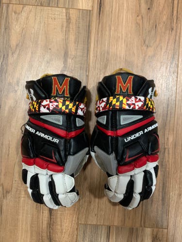 Maryland Lacrosse Game Worn Gloves
