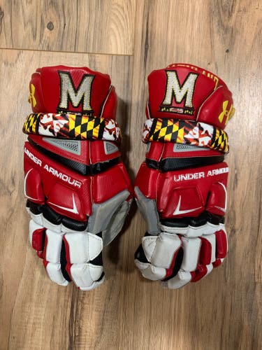Maryland Lacrosse Game Worn Gloves #29