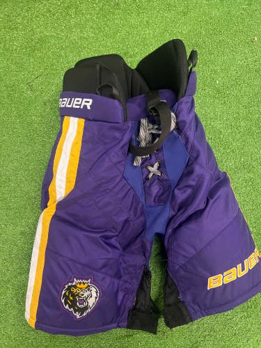 Used Junior Large Bauer New Hampshire Jr Monarchs Team Issue Hockey Pants