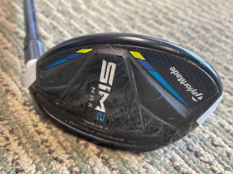 Used Men's TaylorMade SIM 2 Max Rescue Right Hybrid Stiff 3H