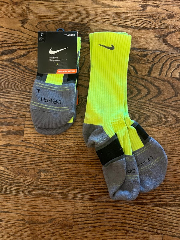Neon Green New Men's Nike Socks