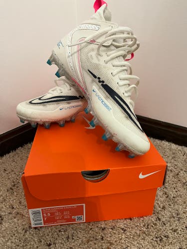 White Unisex Size 5.5 (Women's 6.5) Mid Top Alpha Huarache 8 Elite