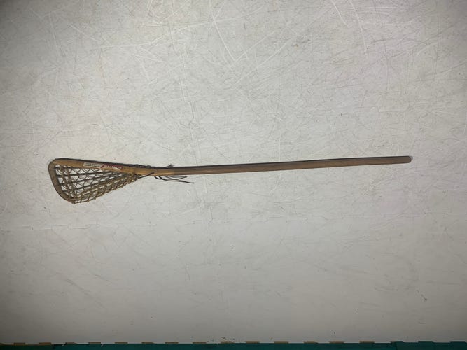 Vintage Brine Lacrosse Wooden Defense Stick Hand Made Woody 64 inches