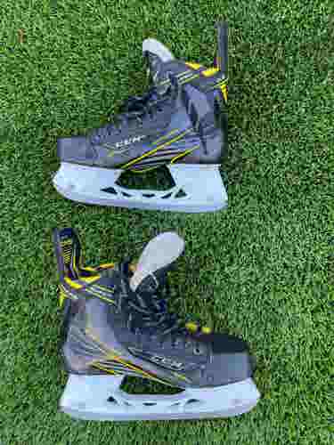 Senior Used CCM Super Tacks Monoframe 360 Hockey Skates Regular Width Size 9.5