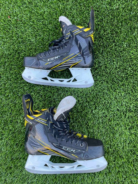 Senior Used CCM Super Tacks Monoframe 360 Hockey Skates Regular Width Size 9.5
