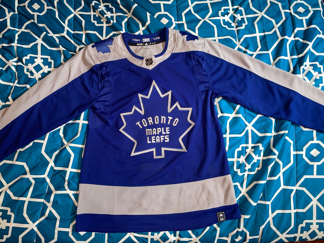 MATTHEWS Vintage Toronto maple Leafs Blue CCM 550 Jersey Lace-up