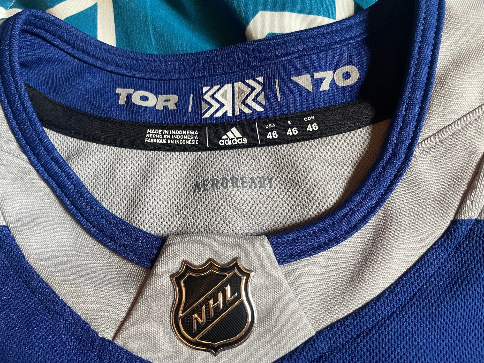 Andrei Vasilevskiy Adidas Reverse Retro 2.0 Size 46 Jersey