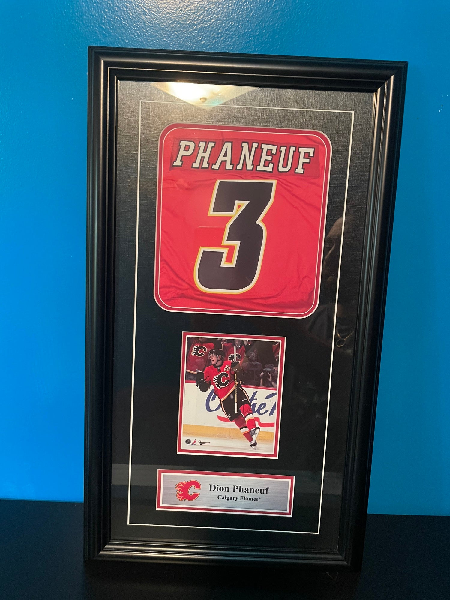 Dion Phaneuf Calgary Flames Autographed Jersey
