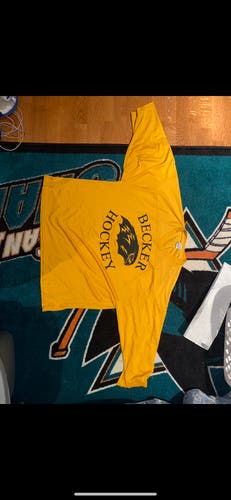 Yellow Used XL CCM Jersey