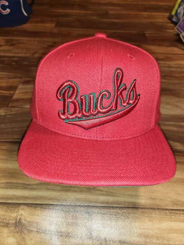 Milwaukee Bucks Mitchell & Ness Hardwood Classics NBA Sports Hat Cap Snapback