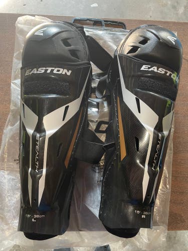 New Easton Stealth C9.0 Shin Pads 15”