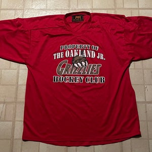 Oakland Junior Grizzlies Red Used Men's Practice Jersey