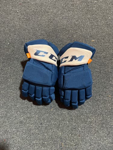 New Blue CCM HGPJSPP Pro Stock Gloves Colorado Avalanche Team Issued 14” (Sharpie On Palms)
