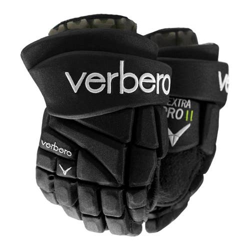 New Verbero Dextra Pro II Jr Black Hockey Gloves Size 11" *No Trades*