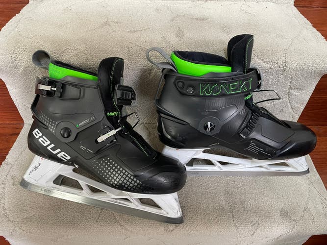 Used Bauer Regular Width Size 9 Konekt Hockey Goalie Skates