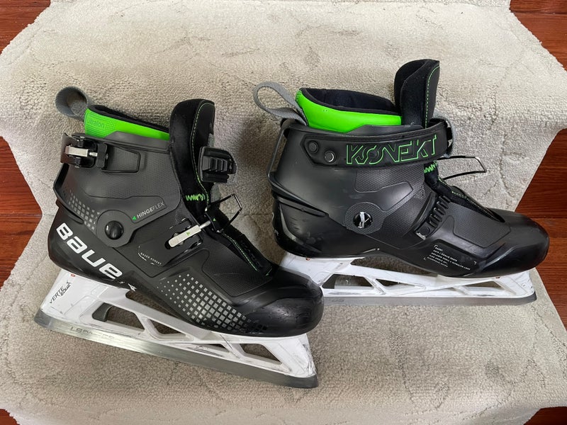 Used Bauer Regular Width Size 9 Konekt Hockey Goalie Skates