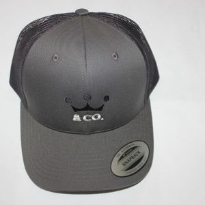NEW SCOTTY CAMERON CAMERON & CROWN TRUCKER HAT - CHARCOAL