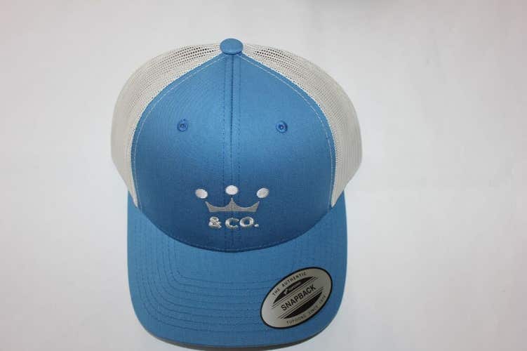 NEW SCOTTY CAMERON CAMERON & CROWN TRUCKER HAT - BLUE
