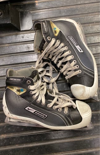 Bauer Supreme ONE75 One 75 Used Senior Size 7.5 Hockey Goalie Skates
