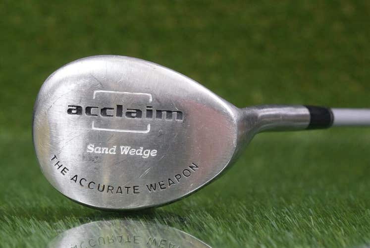 ACCLAIM THE ACCURATE WEAPON SAND WEDGE W/ SYSTEM FLEX WEDGE FLEX GRAPHITE SHAFT