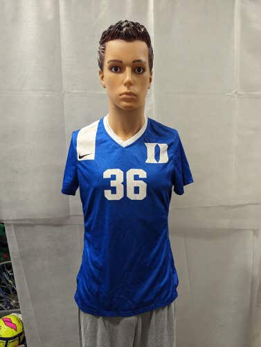 Team Issued 2015 Duke Blue Devils Nike Women's Soccer Jersey L NCAA