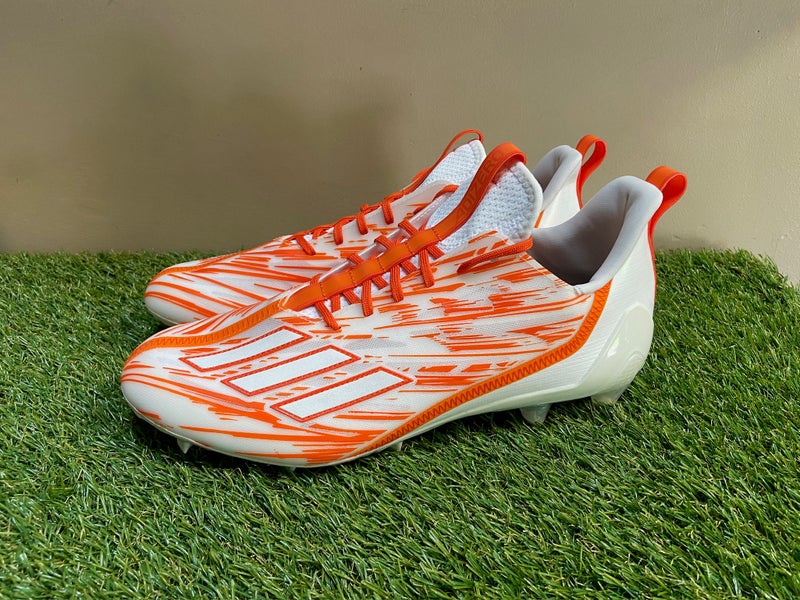 Adidas Adizero Team Orange Football Cleats Orange White H03639