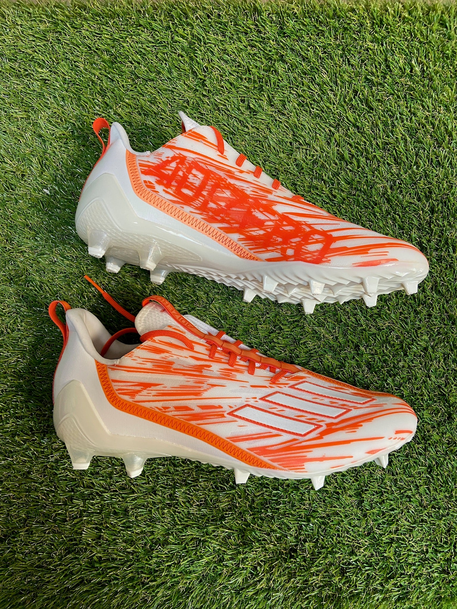 Adidas Adizero Team Orange Football Cleats Orange/White  display picture 1