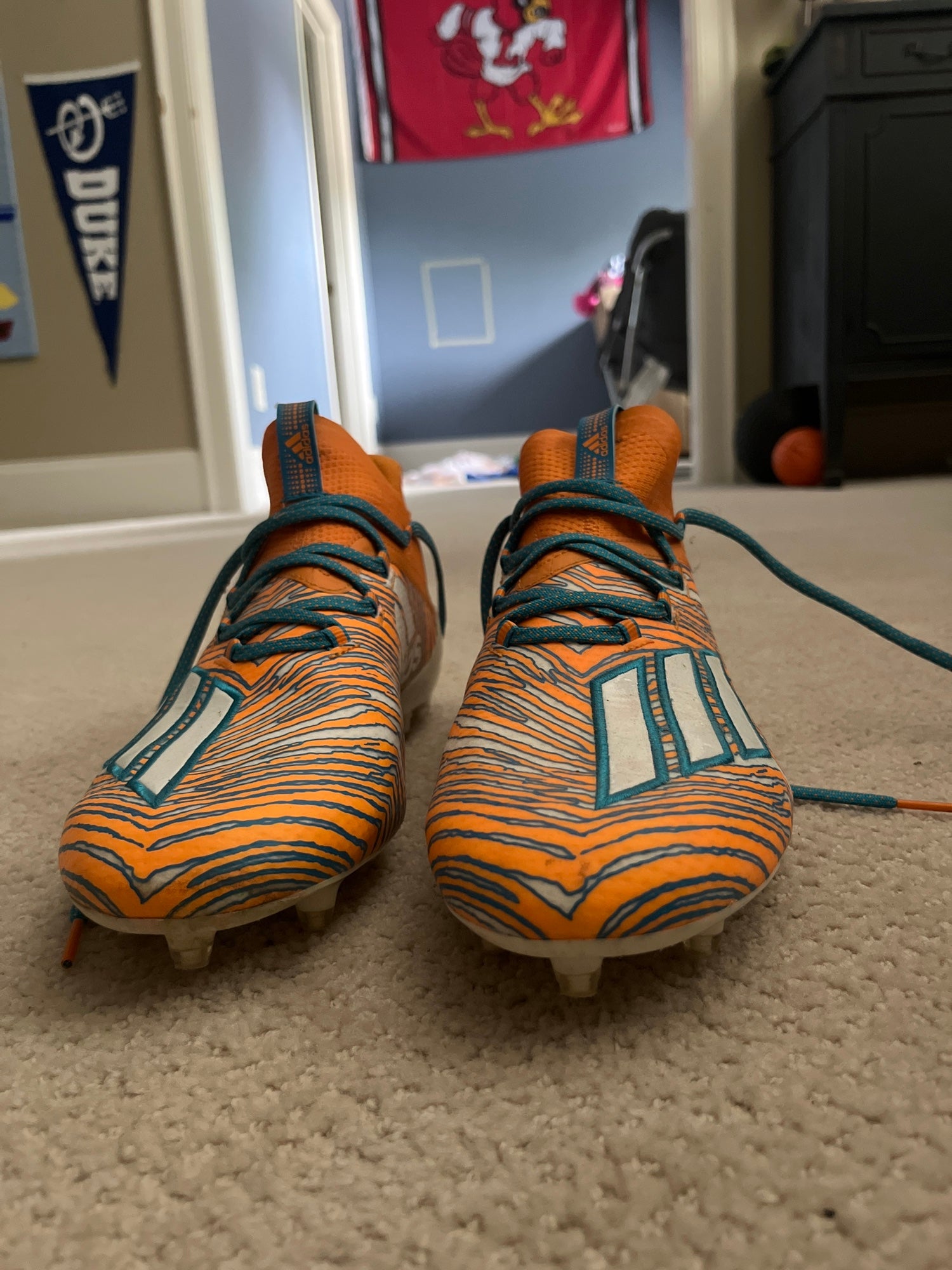 Adidas Adizero 10.0 Zubaz Football Cleats Size 11.5 | SidelineSwap