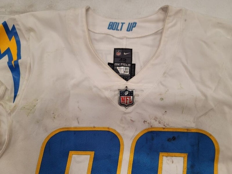 Tre McKitty Los Angeles Chargers Game-Used #88 White Jersey vs. San  Francisco 49ers on November