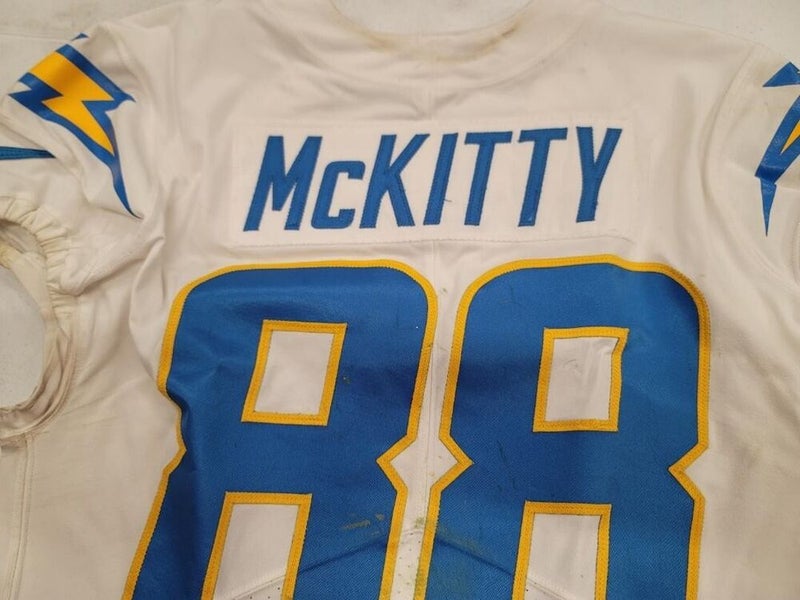Tre McKitty Los Angeles Chargers Game-Used #88 White Jersey vs. San  Francisco 49ers on November 13 2022