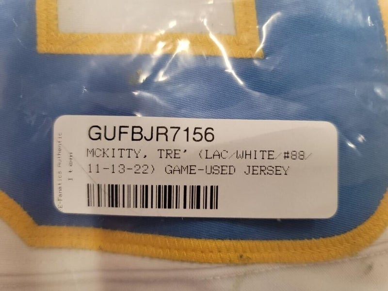 Tre McKitty Los Angeles Chargers Game-Used #88 White Jersey vs. San  Francisco 49ers on November 13 2022