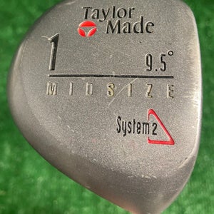 TaylorMade System2 Driver Mid Size TP 9.5 Degrees RH Flex-Twist Graphite 44 In.