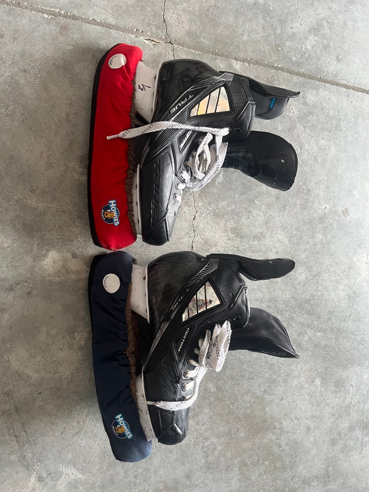 Used True Wide Width Size 7.5 Pro Custom Hockey Skates