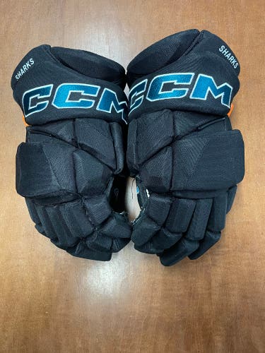 San Jose Sharks New CCM Hockey Gloves 14”
