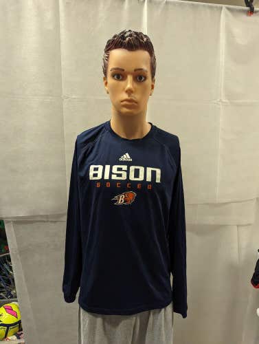 Team Issued Bucknell Bison Soccer Long Sleeve Shirt Adidas M NCAA
