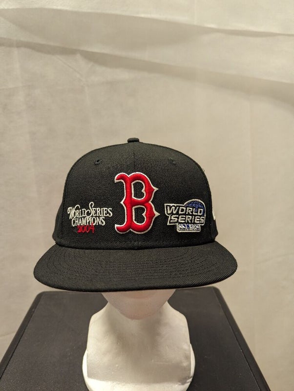 Boston Red Sox New Era Black MP6 Custom Side Patch 59FIFTY Fitted Hat, 7 / Black