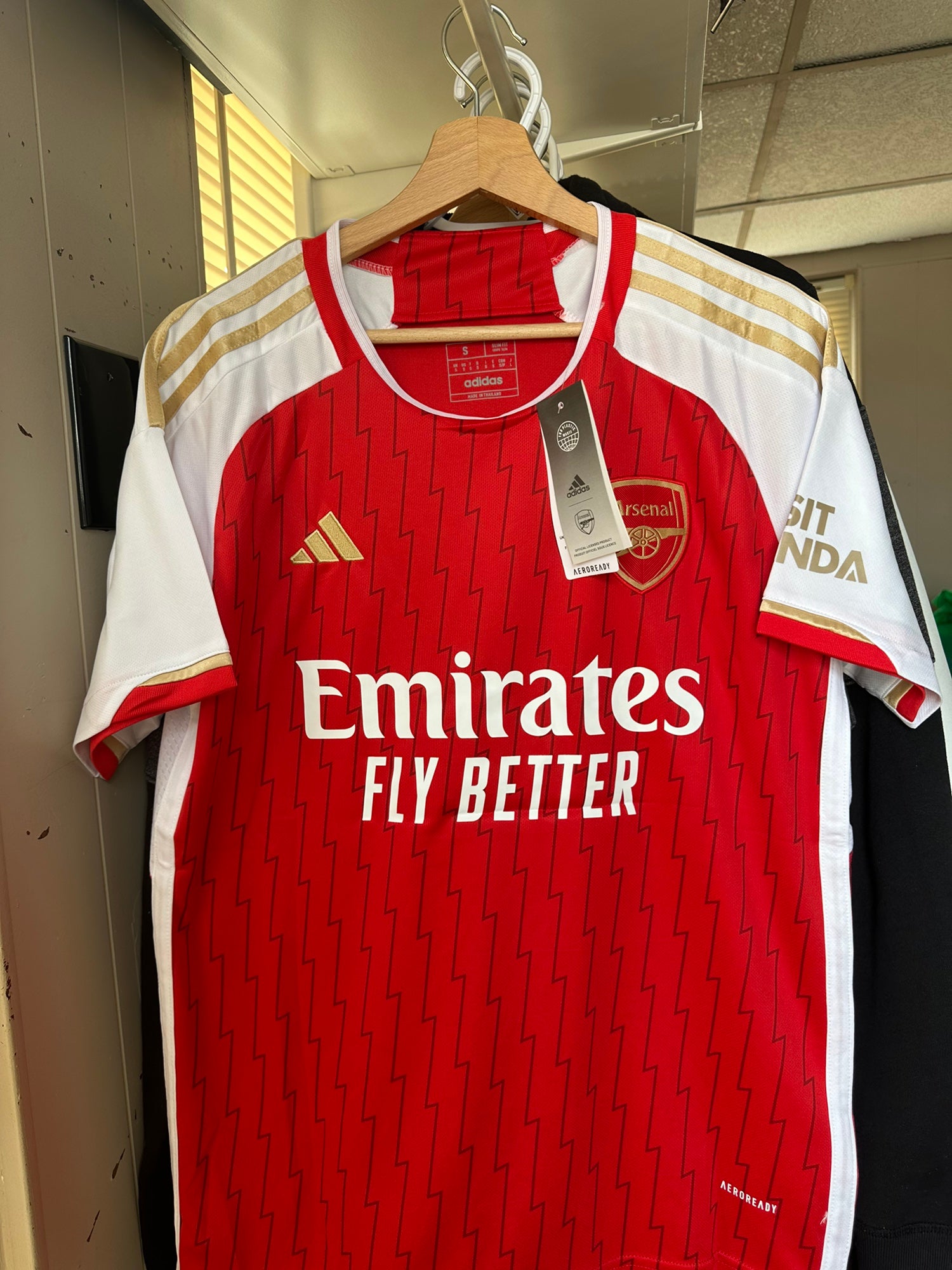 ARSENAL LONDON 20/21 HOME Women Size L Adidas shirt jersey maillot soccer