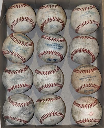 Used random Baseballs 18 Pack Mostly MLB and/or MILB