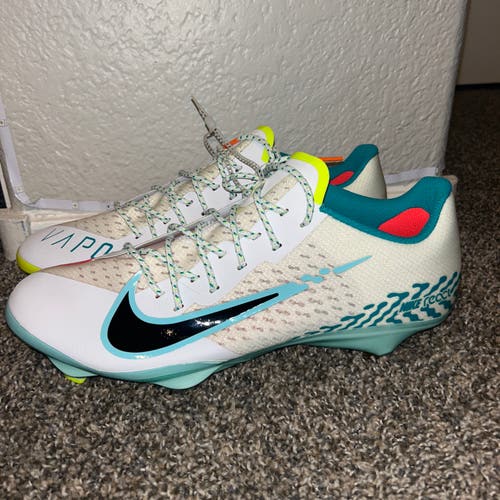 SZ 13 Nike Metal Baseball Cleats Vapor Ultrafly Elite 4 White DA0701-104