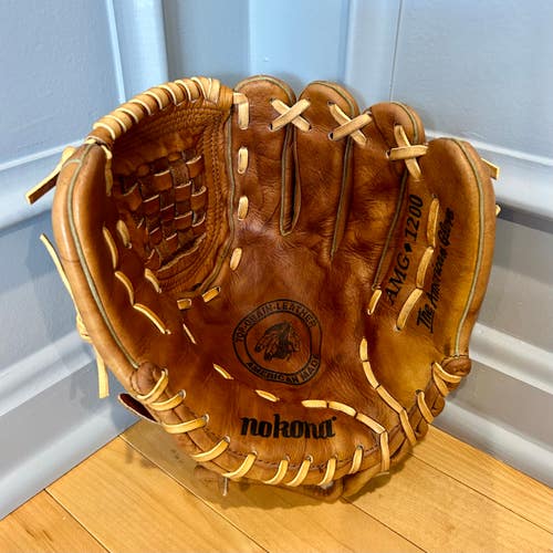 Nokona Infield AMG 1200 Walnut Baseball Glove 12" RHT Right Hand Throw