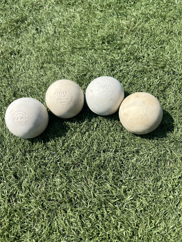 Used 4 Pack Mixed Brand Lacrosse Ball - In Good Condition